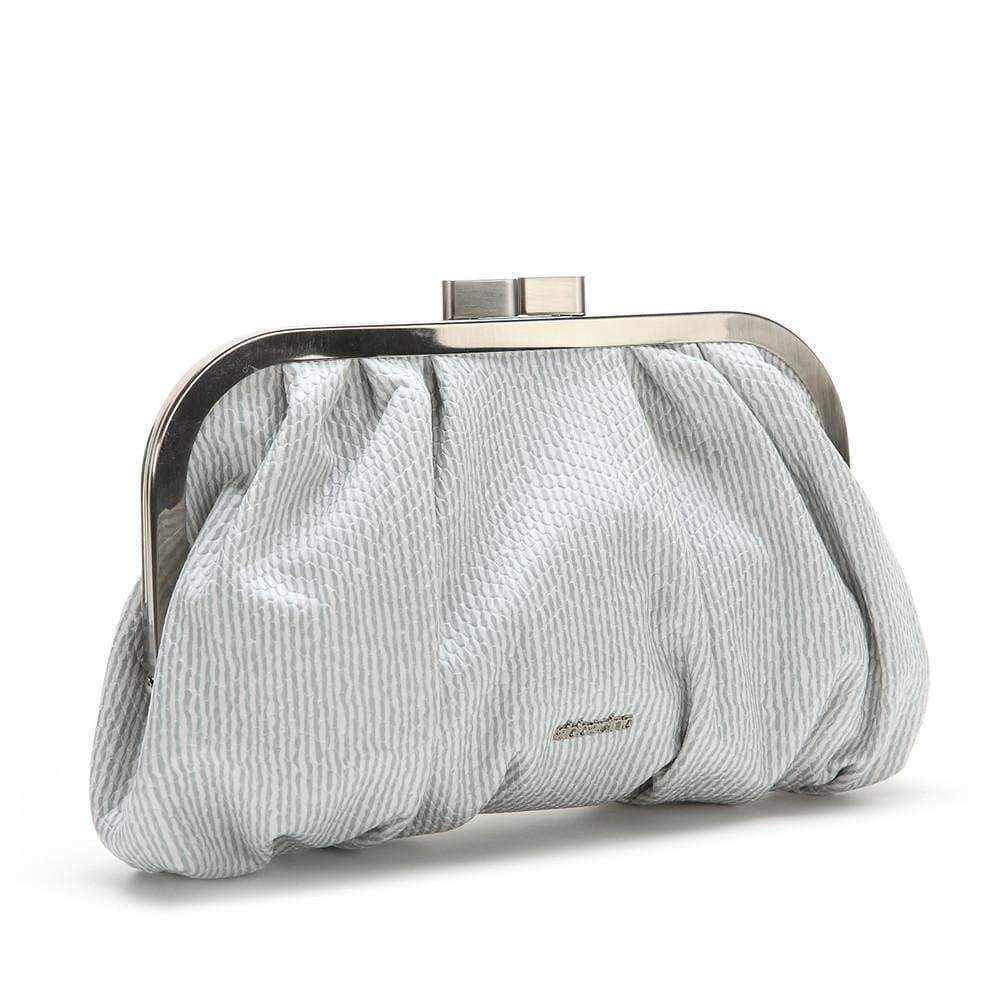 Soft silver sales clutch bag