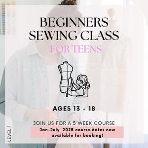 Beginner's Sewing Class (Teens)