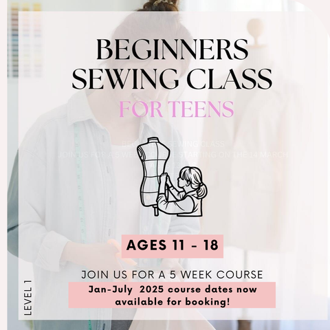 Beginner's Sewing Class (Teens)